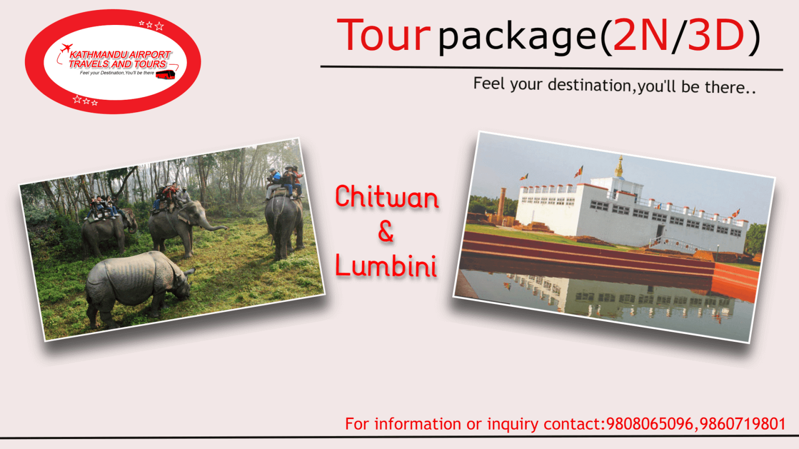 2NIGHT 3 DAYS CHITWAN AND LUMBINI TOUR